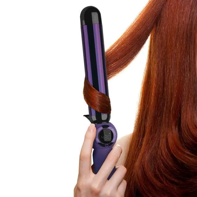 Alt view image 3 of 5 - Rough Volume Digital Hair Curling Wand | Fast Heat Up and Massive Shine, (1-1/4 in)