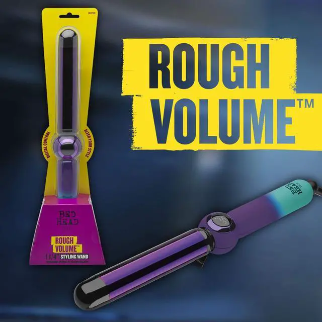 Alt view image 5 of 5 - Rough Volume Digital Hair Curling Wand | Fast Heat Up and Massive Shine, (1-1/4 in)