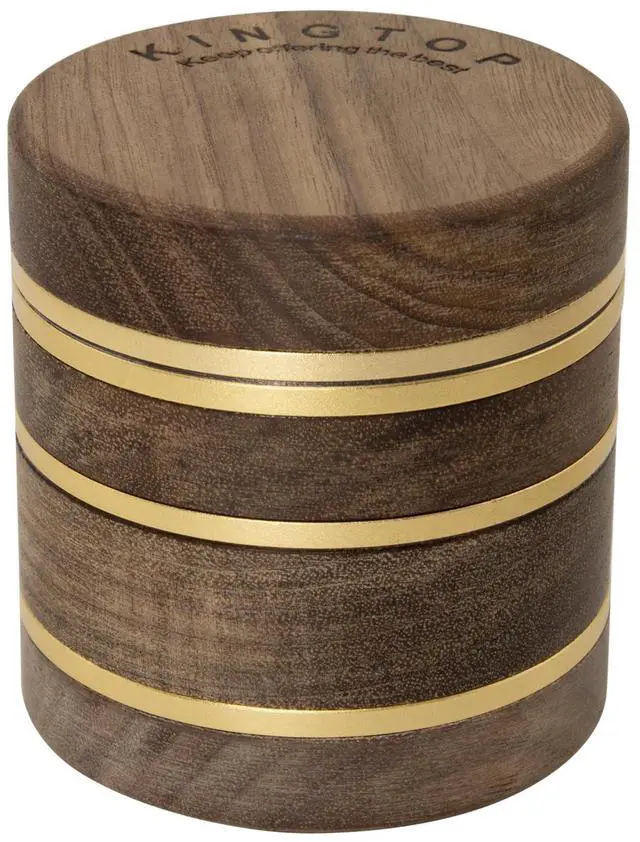 Main image of 2.5" Grinder Manual Spice Grinder, Walnut Wood & Aluminum Mill