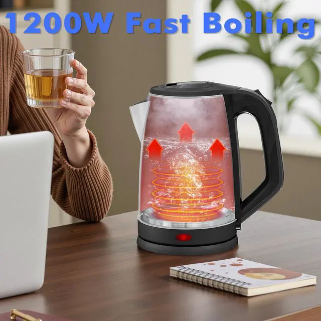 Alt view image 2 of 7 - 2.5L Large Electric Kettle, BPA-Free Stainless Steel Water Kettle