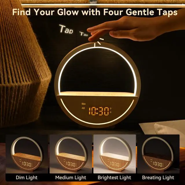 Alt view image 7 of 7 - Sunrise Alarm Clock White Noise Sound Machine for Bedroom