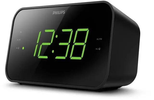 Main image of Digital Alarm Clock Radio, FM Radio Alarm Clocks for Bedrooms, Dual Alarm Clock Radios for Bedroom with Battery Backup, Sleep Timer Function, Easy Snooze and Large LED Display - Black