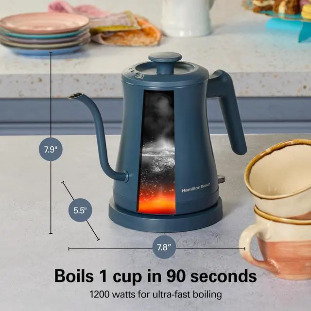Alt view image 2 of 7 - Compact 20 oz. / 0.6 Liter Gooseneck Electric Kettle