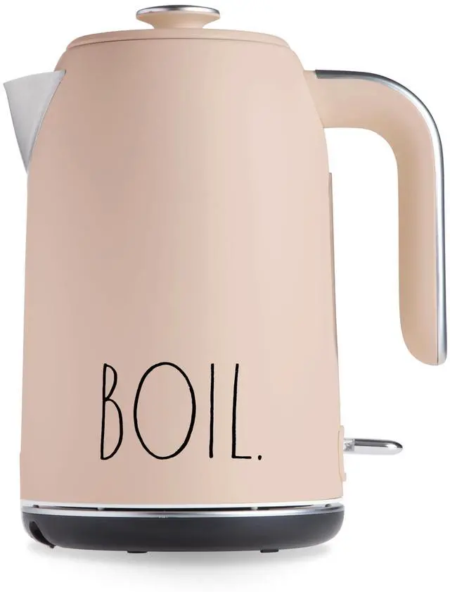 Main image of Electric Hot Water Kettle - Stainless Steel Coffee Maker, Tea Kettle, Swivel Base, With Automatic Shut Off Boil-Dry Protection, Easy Pour Pitcher, 1500 Watt Boiling Power, 1.7 Liters, Blush