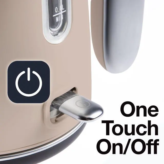 Alt view image 5 of 6 - Electric Hot Water Kettle - Stainless Steel Coffee Maker, Tea Kettle, Swivel Base, With Automatic Shut Off Boil-Dry Protection, Easy Pour Pitcher, 1500 Watt Boiling Power, 1.7 Liters, Blush