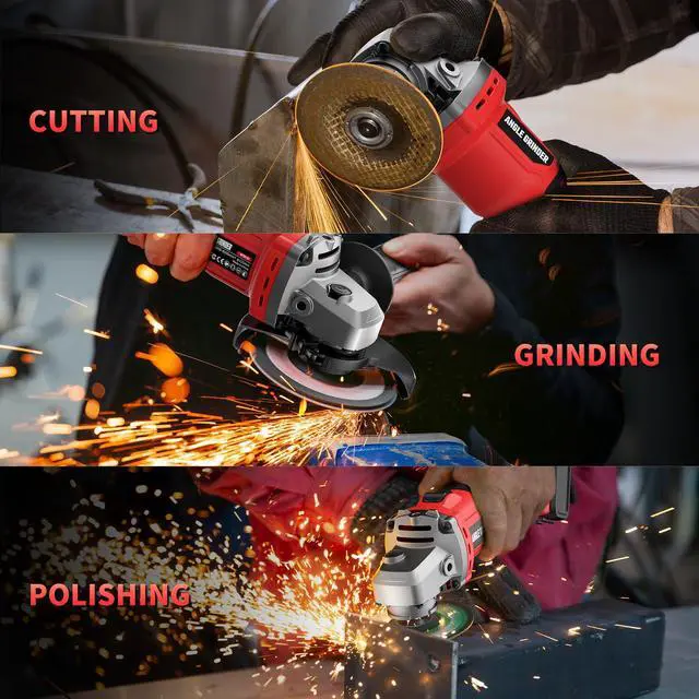 Alt view image 7 of 7 - Angle Grinder 4-1/2 Inch Cordless Fit Milwaukee 18V/M18 Battery(Tool Only)