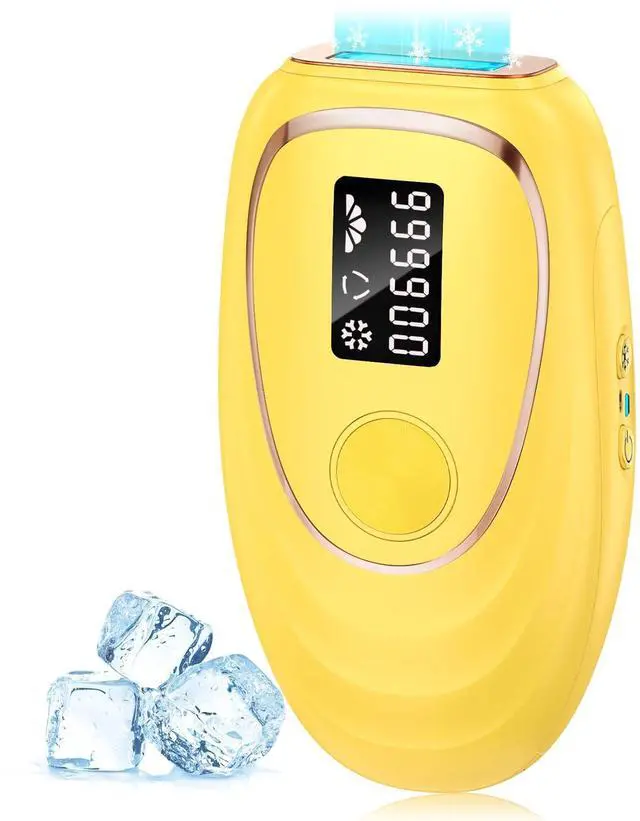 Main image of IPL Laser Hair Removal Device for Women & Men - Home 45°F Ice-Cooling Contact for Painless & Long-Lasting Results, 86% Hair Reduction in 3 Weeks for Full Body & Bikini Line, Yellow