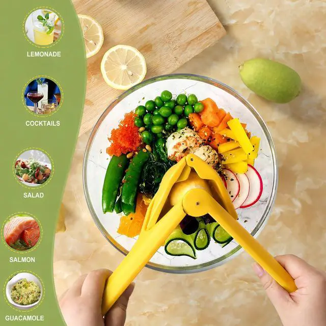 Alt view image 4 of 7 - Lemon Squeezer, Effortless Manual Flat Lime Juicer Hand Press