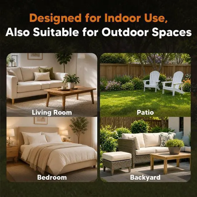 Alt view image 4 of 7 - Mosquito Repellent, Mosquitoes Repellent Indoor, Keep Mosquito Away, Covers 120 sq ft of Space,Safe for People and Pets, Perfect for Patio,Bedroom,Garden,Camping-8P