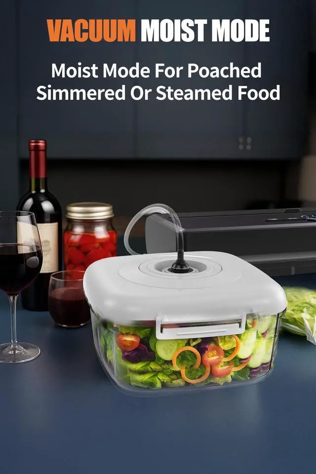 Alt view image 5 of 7 - Sealer Machine for Food with 10PCS &1 Roll Reusable Vacuum Bags