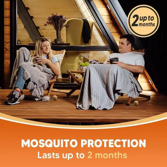Alt view image 3 of 7 - Mosquito Repellent Outdoor Patio, Mosquito Deterrent for Yard, Indoor Mosquito Repellent Balls, Mosquito Repeller for Patio, Keep Mosquito Away, Covers 120 Sq. Ft, 60 Days Protection-8 Packs