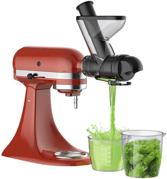 Main image of Masticating Juicer Attachment for KitchenAid Stand Mixer, Cold Press Juicer machines with Dual Feed Chute, Slow Masticating Juicer, Attachment for Kitchenaid Mixers