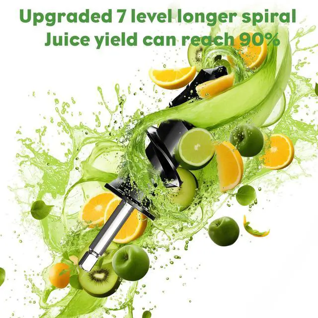 Alt view image 3 of 7 - Masticating Juicer Attachment for KitchenAid Stand Mixer, Cold Press Juicer machines with Dual Feed Chute, Slow Masticating Juicer, Attachment for Kitchenaid Mixers