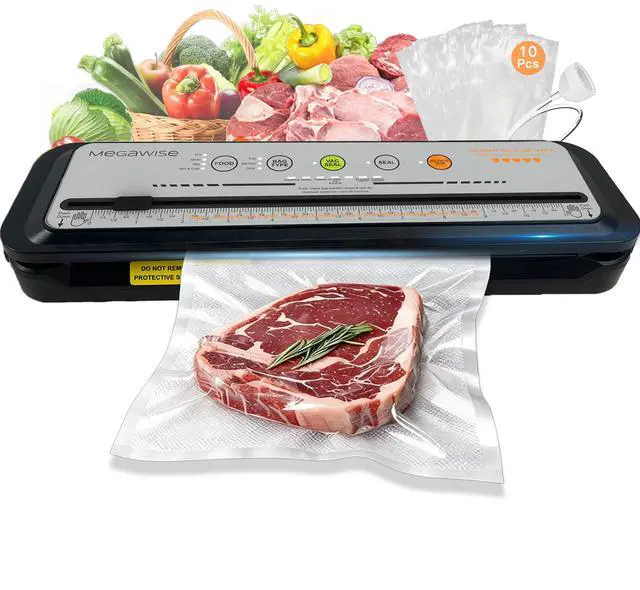 Main image of 2025 Powerful Vacuum Sealer Machine | Compact Design | One-Touch Automatic | Seal in 10-20 Seconds | Dry, Moist, Wet, and Cold Modes | With 10 Vacuum Bags & Built-in Cutter