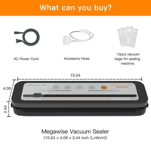 Alt view image 3 of 7 - 2025 Powerful Vacuum Sealer Machine | Compact Design | One-Touch Automatic | Seal in 10-20 Seconds | Dry, Moist, Wet, and Cold Modes | With 10 Vacuum Bags & Built-in Cutter