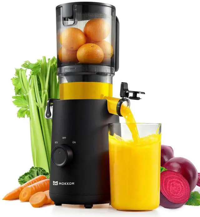 Main image of Cold Press Juicer Machine with Large Feed Chute Fit Whole Fruits & Vegetables, 64oz Large Capacity,Slow Masticating Extractor, AC Motor, Easy to Clean, High Yield, BPA-Free Black