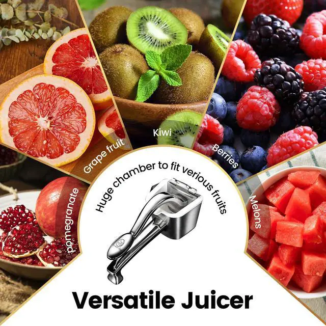Alt view image 3 of 7 - Stainless Steel Lemon Squeezer/Citrus Juicer 5-Year Warranty