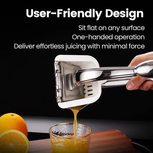 Alt view image 5 of 7 - Stainless Steel Lemon Squeezer/Citrus Juicer 5-Year Warranty