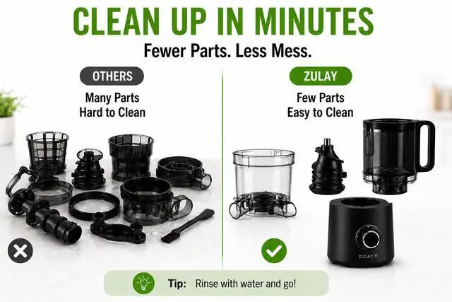 Alt view image 4 of 7 - Juicer Machine with 5" Wide Feed Chute, Cold Press Slow Masticating Juicer for Whole Fruits & Vegetables, Easy to Clean Stainless Steel Blades, High Juice Yield - Black
