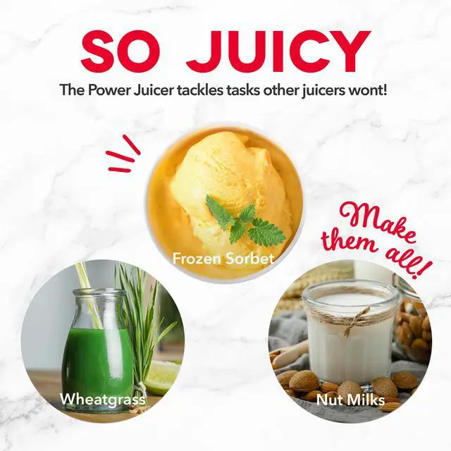Alt view image 6 of 7 - Deluxe Compact Cold Press Juicer - Slow Masticating Juicer Machine for Fruits and Vegetables with Frozen Attachment - Easy to Clean Juice Press for Home Countertops - Aqua