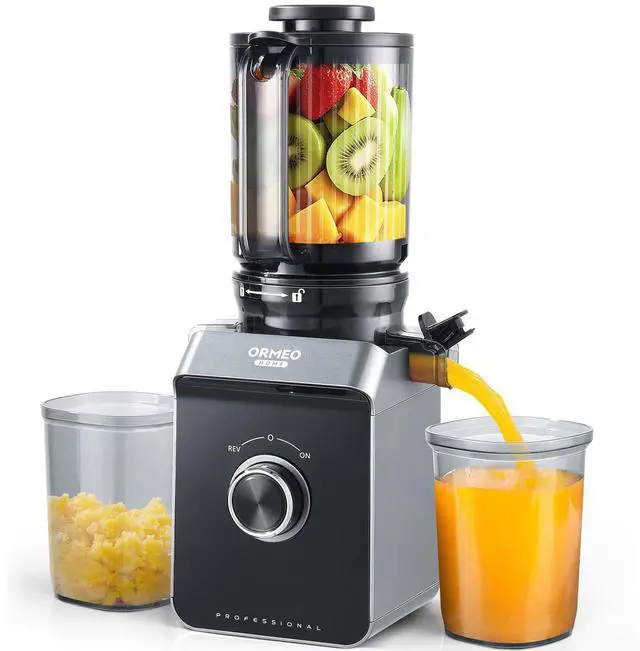 Main image of Cold Press Juicer, Masticating Juicer Machines with 5.0"Large Feed Chute Fit Whole Vegetables & Fruits, with Pulp Seperation, 99.6% Juice Purity, Quiet Motor, Easy to Clean,BPA Free