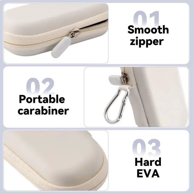 Alt view image 2 of 6 - Hard Carrying Case for AirFly SE/Pro 2/Pro/Duo, Avantree Relay, 1Mii Bluetooth Wireless Transmitter Receiver, Airplane Travel/TV/Gym Portable Storage Case Bag for USB Cable and Adapter(Case Only)