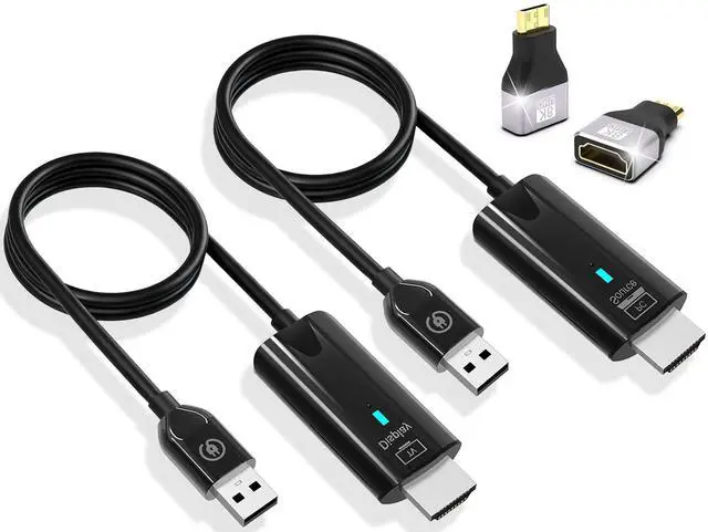 Main image of 2026 Upgrade Wireless HDMI Transmitter and Receiver 328FT/100M, 4K Decode 1080P@60Hz Ultra HD Extender Kit Display Adapter, Plug & Play 5G+2.4G for Video/Audio to Monitor from TV Box/Laptop/Projector