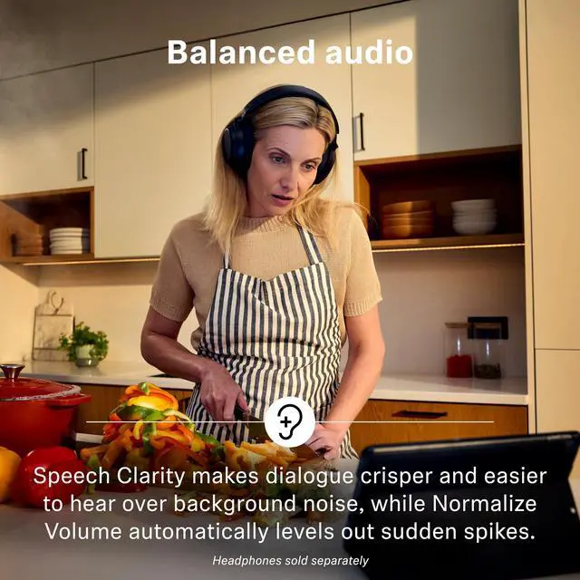 Alt view image 4 of 7 - BTA1 TV Transmitter for Bluetooth Auracast Wireless Headphones - Built-in Virtual Surround Sound and Speech Clarity Modes, HDMI, Optical, Analog Connections, up to 50-Meter Wireless Range