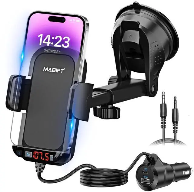 Main image of Bluetooth Car Adapter 3 in 1 FM Transmitter PD 48W Fast Charging