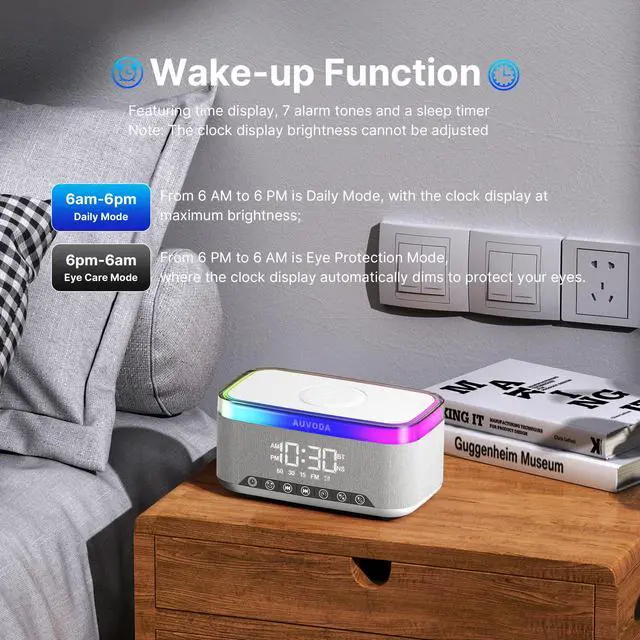 Alt view image 6 of 7 - S300 Bluetooth Speaker with Wireless Charging & LED Lights