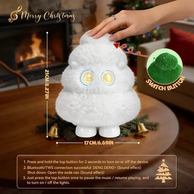 Alt view image 5 of 7 - Portable Bluetooth Speaker with LED Light,Powerful Stereo Sound Deep Bass,Wireless Bluetooth Speaker Gifts for Him Her Adult Teen Kids for Valentine's Day, Teacher's Day, Christmas, Birthday