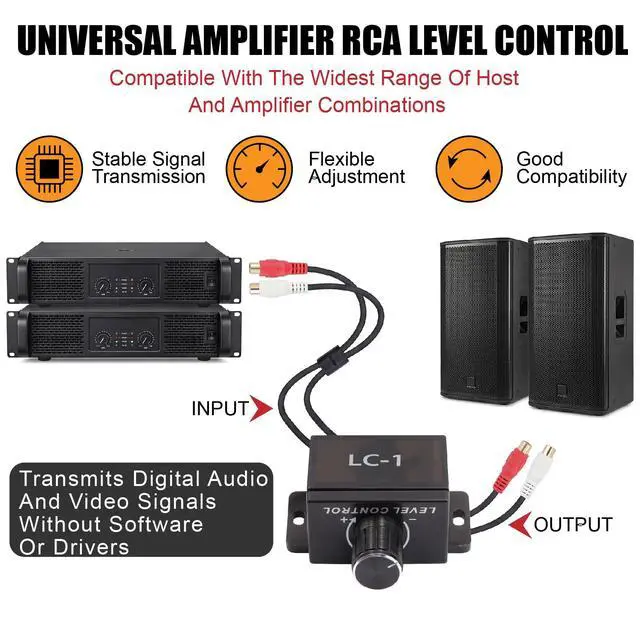 Alt view image 6 of 7 - 4 Gauge Car Amp Wiring Kit 1200W with LC-1 RCA Remote Bass Control Knob