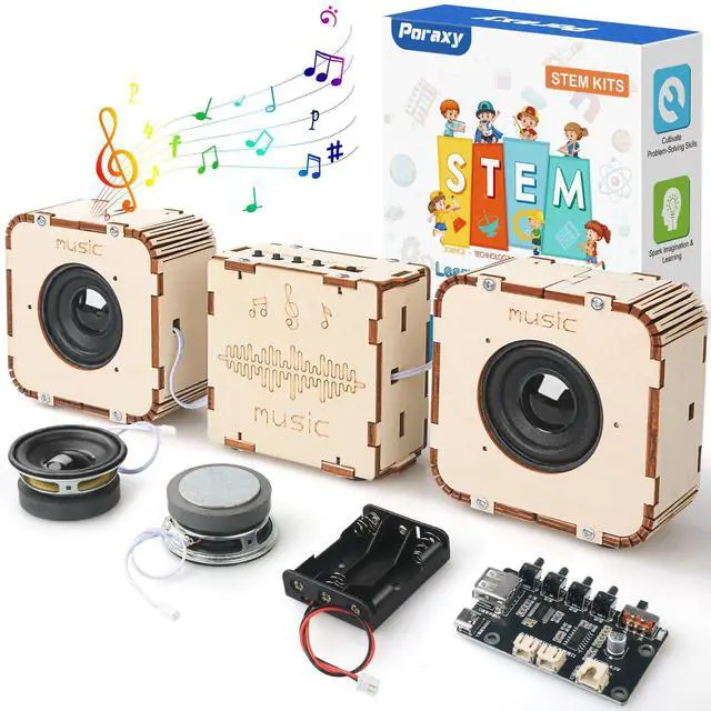Main image of STEM Toys for Boys Age 8-13, Build Your Own Bluetooth Speaker, Science Kits for Kids 8-12, Electronic Experiment DIY Building Projects, Gifts for Adult Teen Boy Girl 9 10 11 13 14 15 16