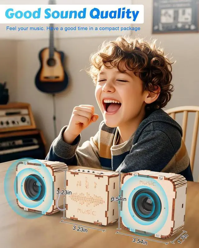 Alt view image 6 of 7 - STEM Toys for Boys Age 8-13, Build Your Own Bluetooth Speaker, Science Kits for Kids 8-12, Electronic Experiment DIY Building Projects, Gifts for Adult Teen Boy Girl 9 10 11 13 14 15 16
