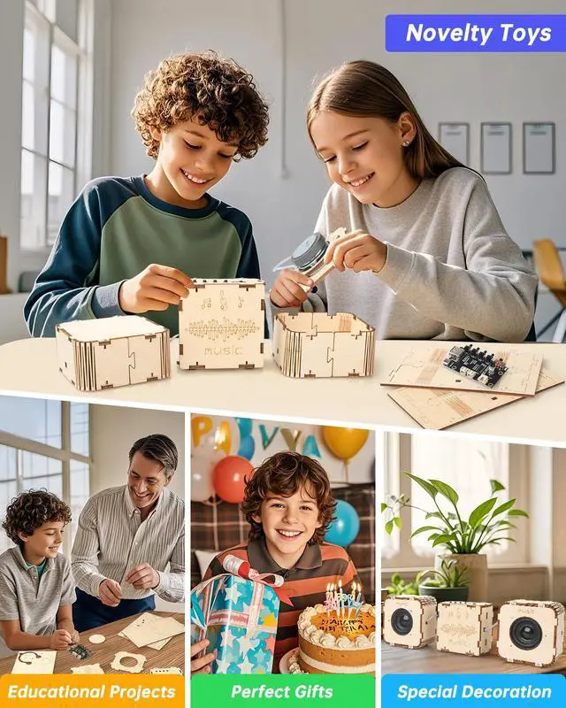 Alt view image 7 of 7 - STEM Toys for Boys Age 8-13, Build Your Own Bluetooth Speaker, Science Kits for Kids 8-12, Electronic Experiment DIY Building Projects, Gifts for Adult Teen Boy Girl 9 10 11 13 14 15 16