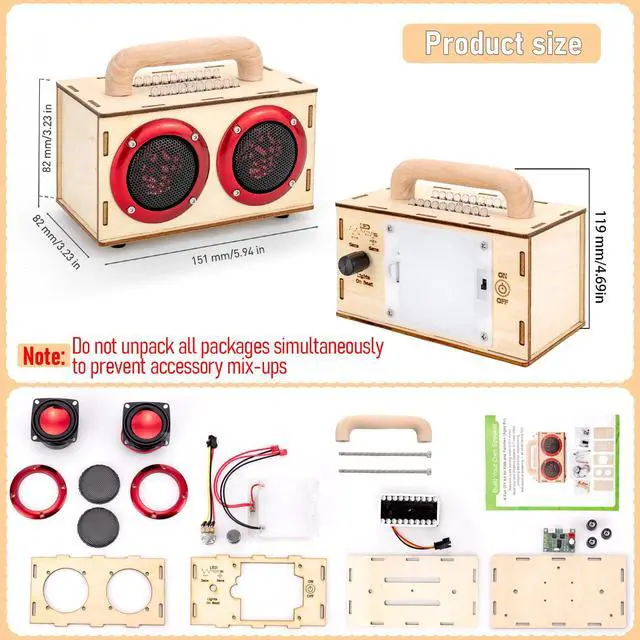 Alt view image 2 of 7 - Build Your Own Bluetooth Speaker Kit