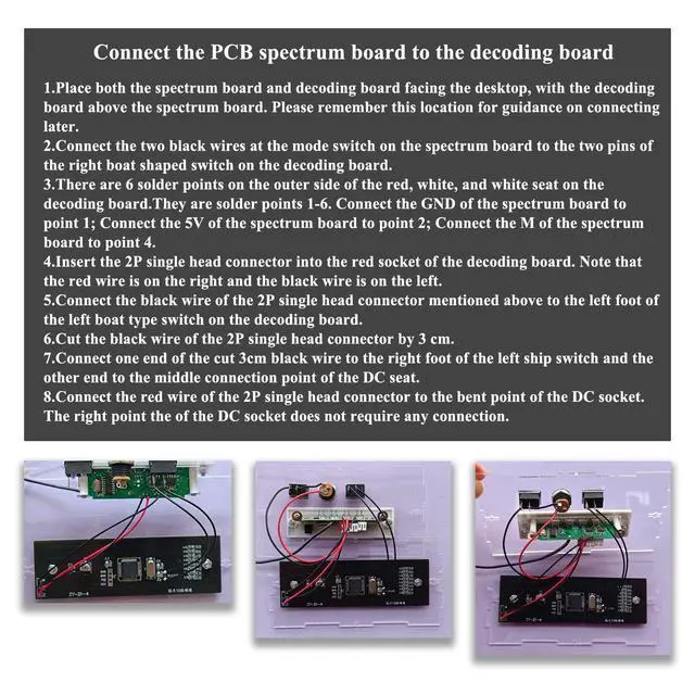 Alt view image 6 of 7 - DIY Bluetooth Speaker Kit Soldering Practice Kit SMD LED Spectrum Electronic Speaker Kit Electronic Soldering Projects Learn Soldering Skills Portable Speaker