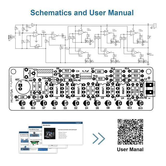 Alt view image 7 of 7 - DIY Bluetooth Speaker Radio Soldering Kit, Radio Audio Soldering Kit, Bluetooth-Compatible LED Speaker Soldering Project, DIY Soldering Kit for College High School Education