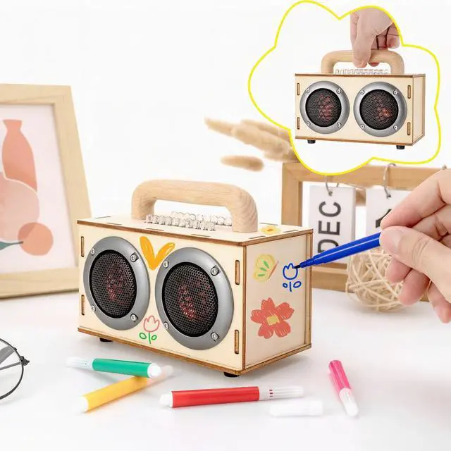 Alt view image 4 of 7 - DIY Bluetooth Speaker Kit for Kids & Adults Age 8-12