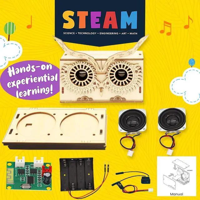 Alt view image 6 of 7 - DIY Bluetooth Speaker Kit, Stem Projects for Kids Ages 8-12, Science Kits for Kids Age 12-14, STEM Learning Project, Science Gift for Boys Teens Age 10 11 12 13 14 15 16
