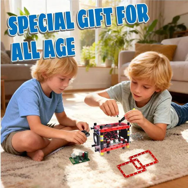 Alt view image 5 of 5 - DIY Bluetooth Speaker Kit Experiment Electronics Kit Gift Circuit Engineering Electronics Project Smartivity Beginner's Starter DIY Set Dual Speakers