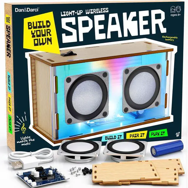 Main image of Wireless Speaker Making Kit - Teen Boy Gifts - Birthday Gifts for 8 9 10 11 12 13 14 Year Old Boy - Toys for 9 Year Old Boys - Cool Stuff Kits for Boys - STEM Toys for Ages 8-13