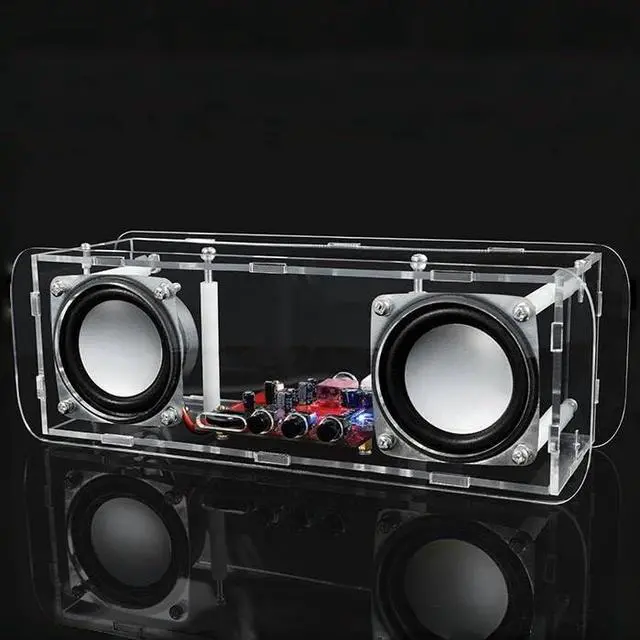 Main image of DIY Stereo Speaker Soldering Practice Kit - BT Compatible - Complete Soldering Project Kit with Components, PCB & Enclosure, Perfect for Electronics Enthusiasts & Beginners