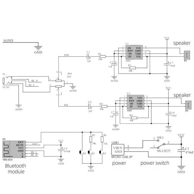 Alt view image 6 of 6 - DIY Stereo Speaker Soldering Practice Kit - BT Compatible - Complete Soldering Project Kit with Components, PCB & Enclosure, Perfect for Electronics Enthusiasts & Beginners