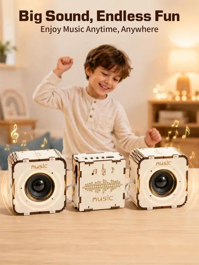 Alt view image 6 of 7 - STEM Toys for Ages 8-14, DIY Bluetooth Speaker Kit for Kids 8-12 Science Kits for Kids Age 8-12, Build Your Own Speaker Educational Electronics Experiment Kit, Gifts for Boys Girls Teens