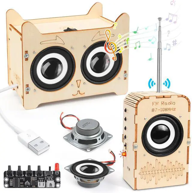 Main image of Science Kits for Kids Age 8-12, STEM Toys for 8-13, Build Your Own Bluetooth Speaker Radio, Engineering Electronics DIY Set, Birthday Gifts for 9 10 11 14 15 16 Year Old Teen Boys Girls