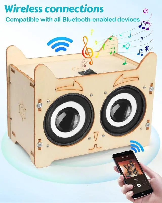 Alt view image 4 of 7 - Science Kits for Kids Age 8-12, STEM Toys for 8-13, Build Your Own Bluetooth Speaker Radio, Engineering Electronics DIY Set, Birthday Gifts for 9 10 11 14 15 16 Year Old Teen Boys Girls