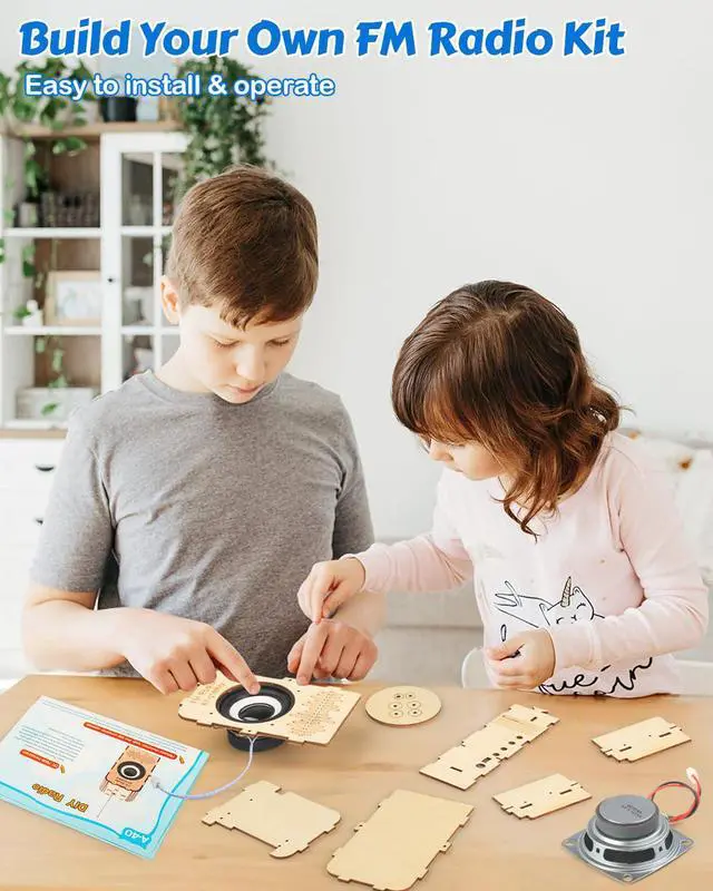 Alt view image 6 of 7 - Science Kits for Kids Age 8-12, STEM Toys for 8-13, Build Your Own Bluetooth Speaker Radio, Engineering Electronics DIY Set, Birthday Gifts for 9 10 11 14 15 16 Year Old Teen Boys Girls