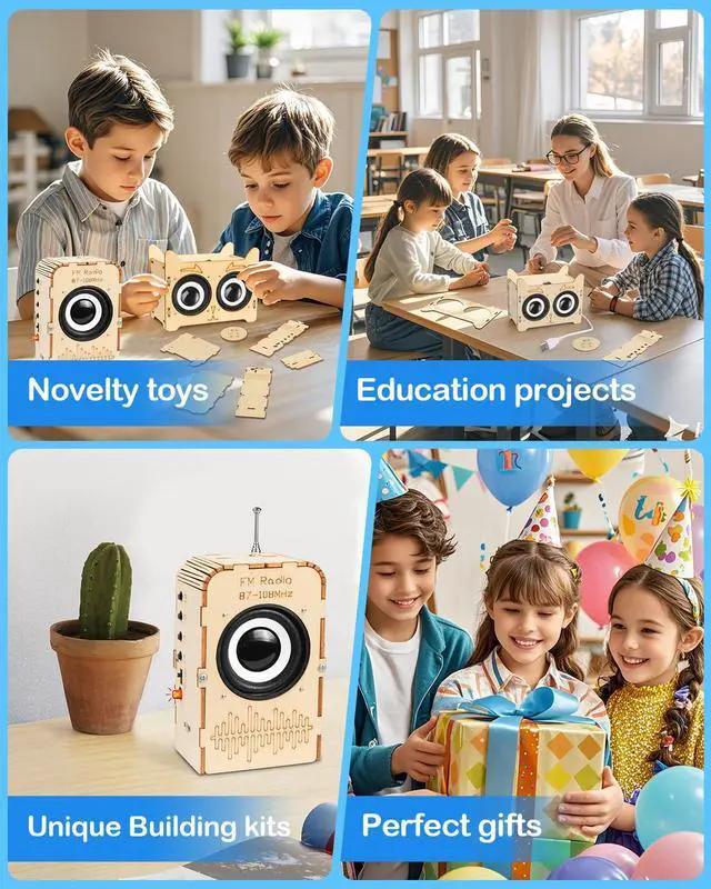 Alt view image 7 of 7 - Science Kits for Kids Age 8-12, STEM Toys for 8-13, Build Your Own Bluetooth Speaker Radio, Engineering Electronics DIY Set, Birthday Gifts for 9 10 11 14 15 16 Year Old Teen Boys Girls