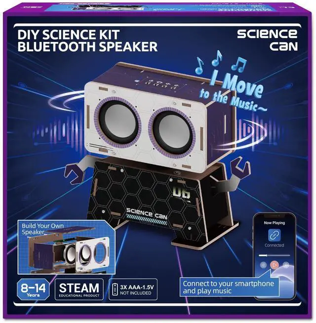 Main image of DIY Bluetooth Speaker Building Kit, STEM Kits for Kids Age 8-10